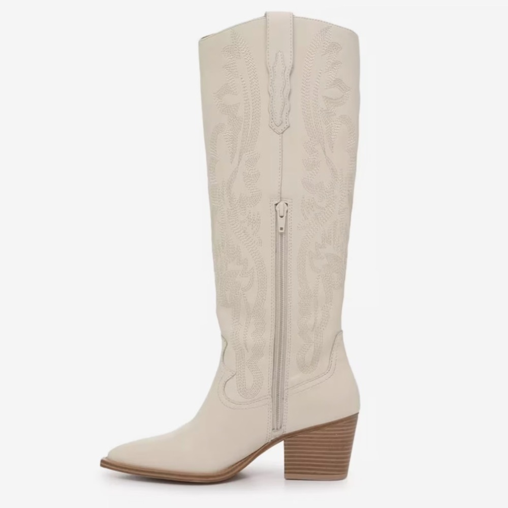 Crown Vintage Sila Western Boot - Off White - Picture 3 of 10